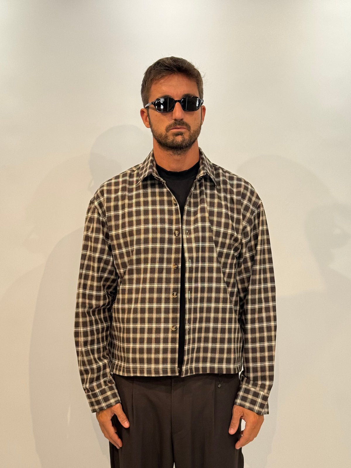 CAMICIA DRAKE  7845 - MARRONE