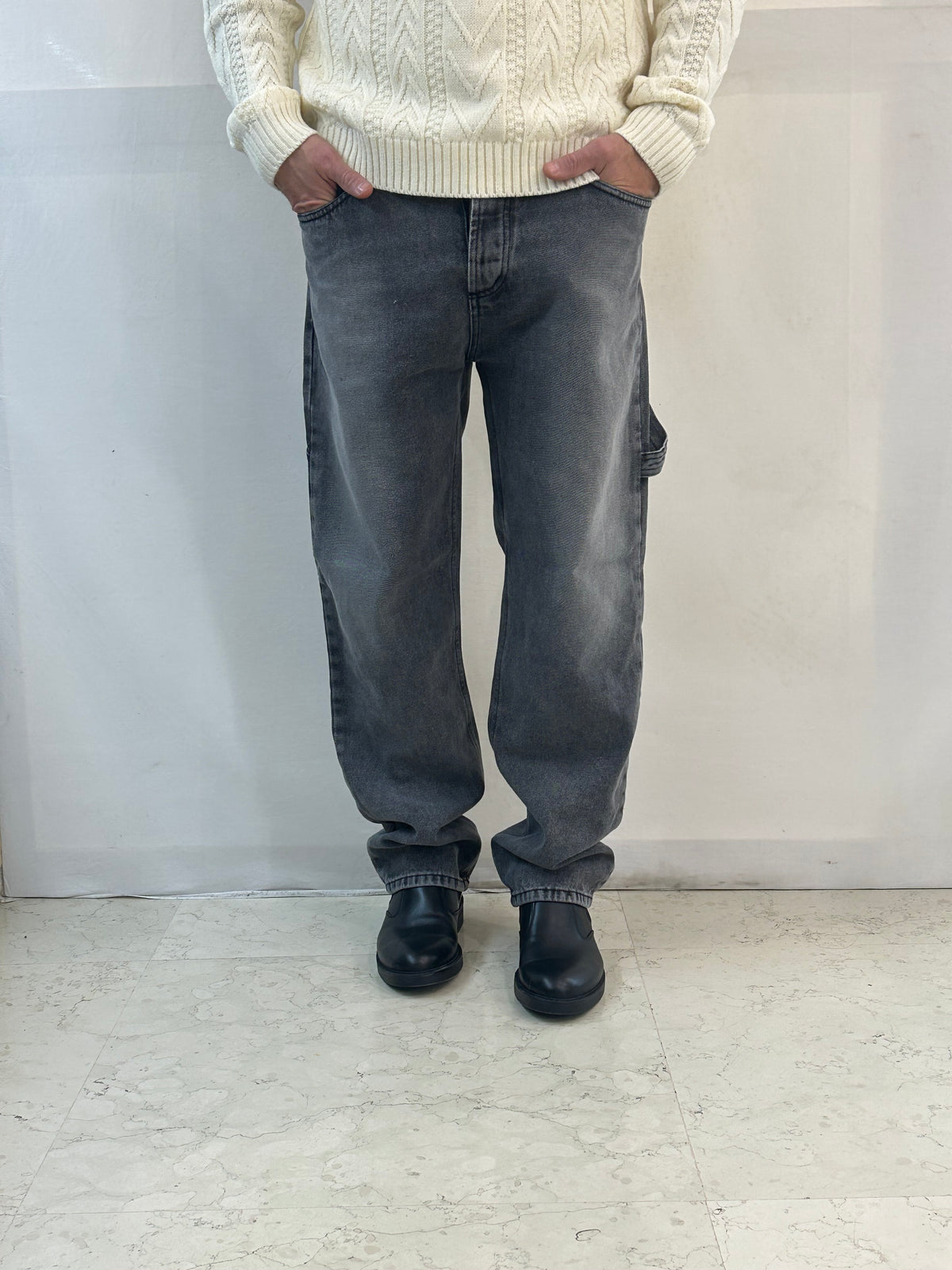 JEANS L - GRIGIO SLAVATO