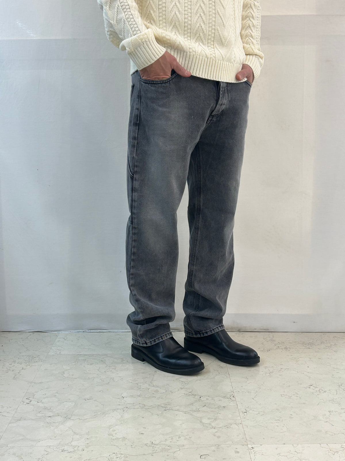 JEANS L - GRIGIO SLAVATO
