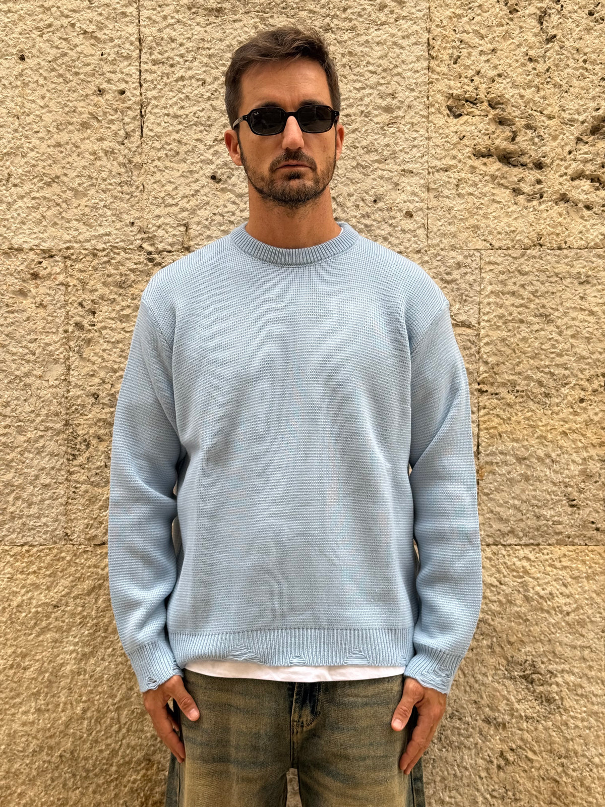 MAGLIA REBEL AC-PA107 - CELESTE