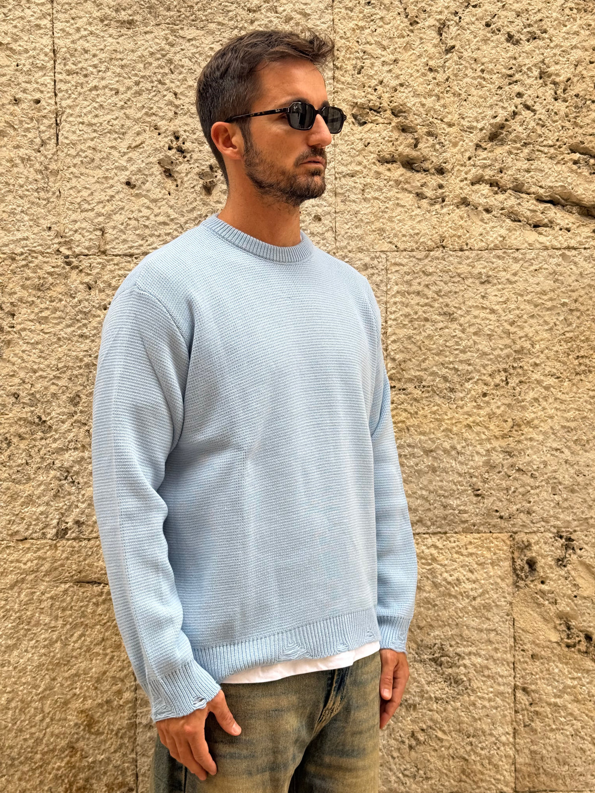 MAGLIA REBEL AC-PA107 - CELESTE