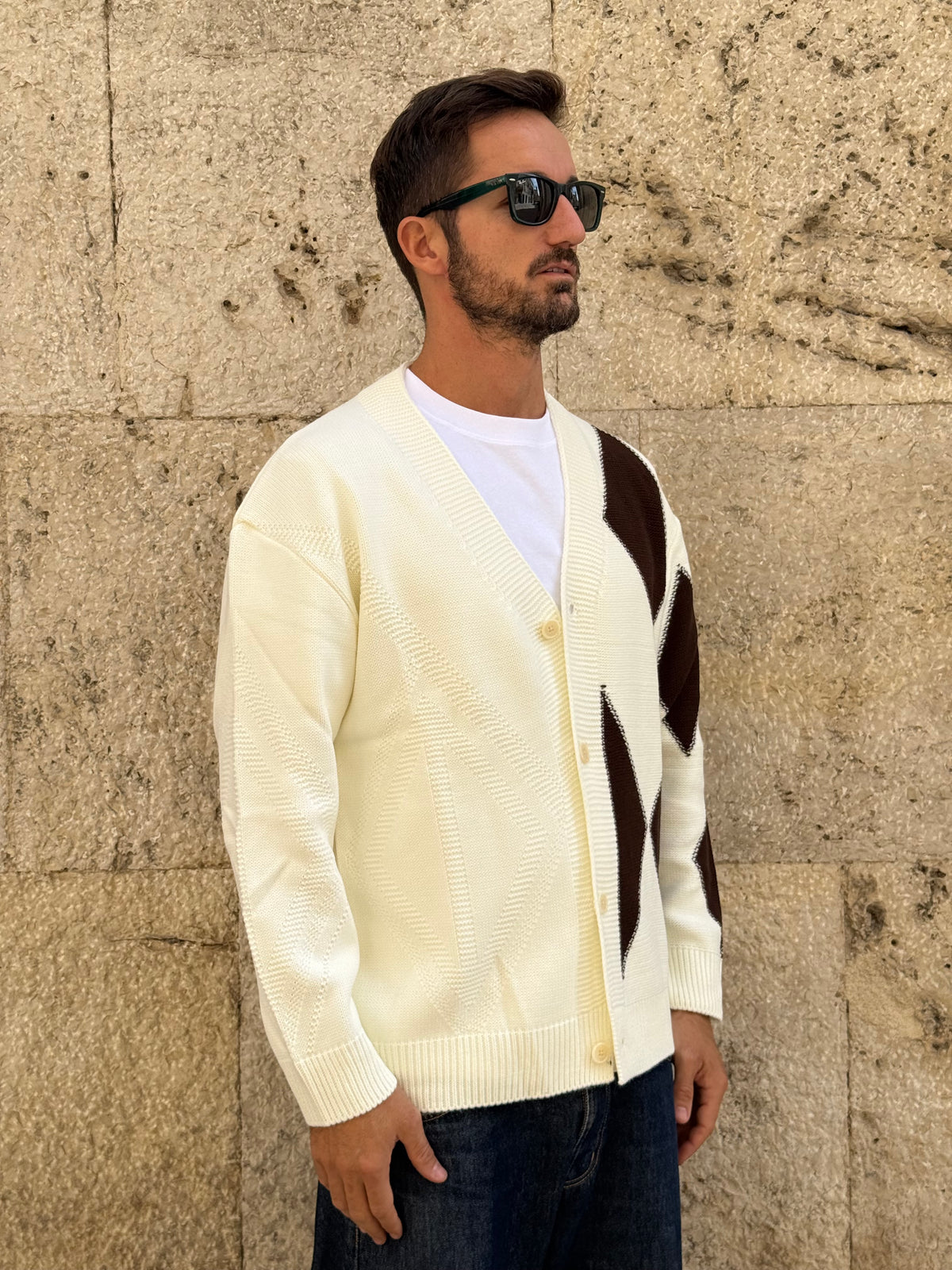 CARDIGAN TEDDY 519 - PANNA