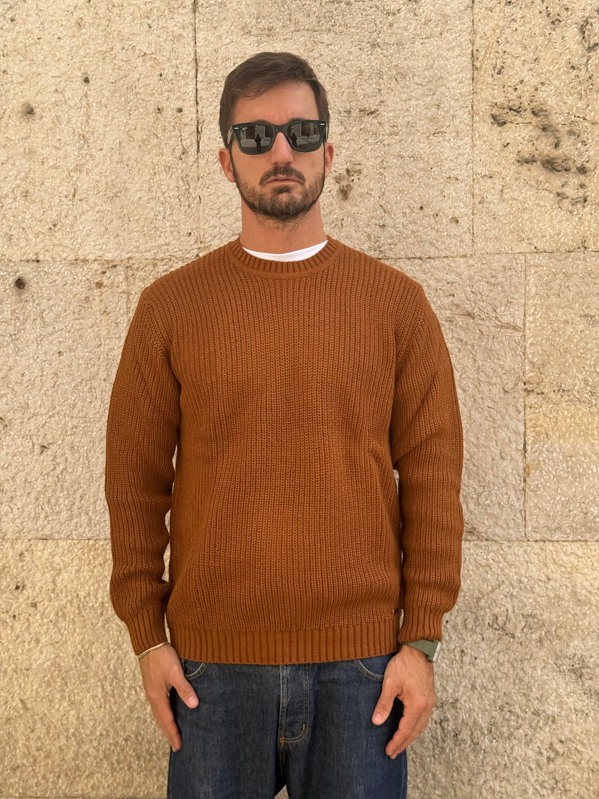 MAGLIA SCHOOL 0074 - TABACCO