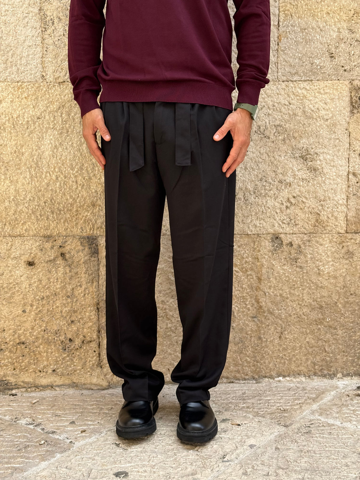 PANTALONE LOOSE 202503 - NERO