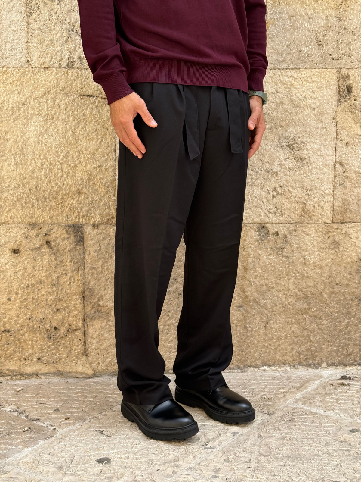 PANTALONE LOOSE 202503 - NERO