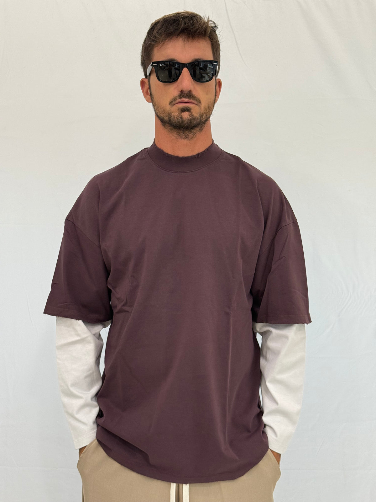 T-SHIRT MFC483- BORDEAUX