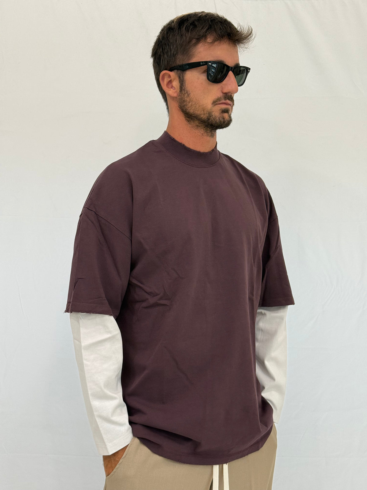 T-SHIRT MFC483- BORDEAUX