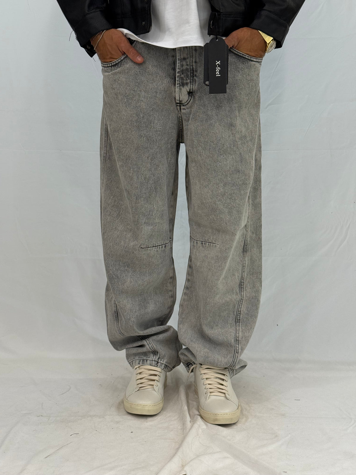 JEANS APP350-BK720- GRIGIO