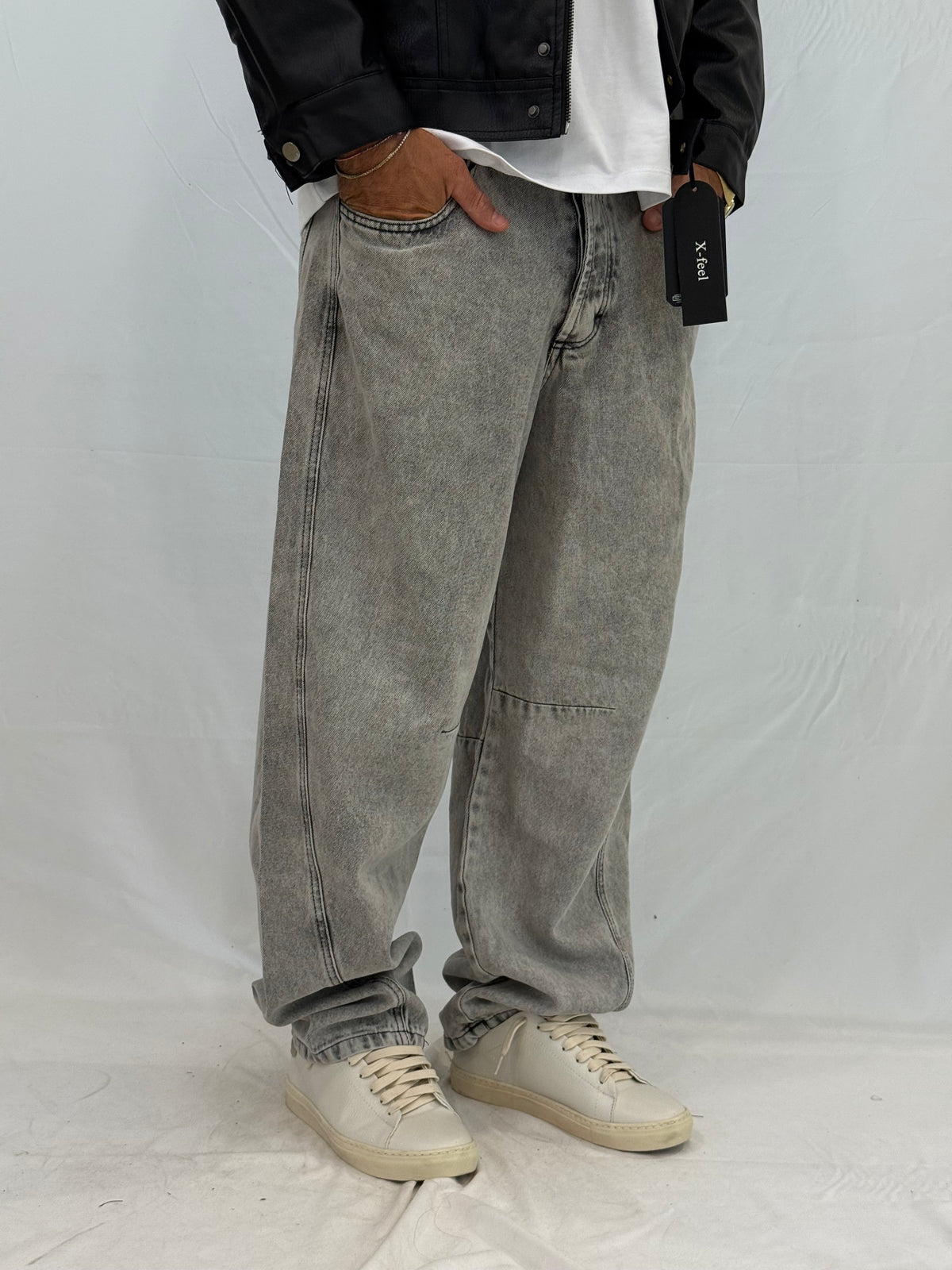 JEANS APP350-BK720- GRIGIO