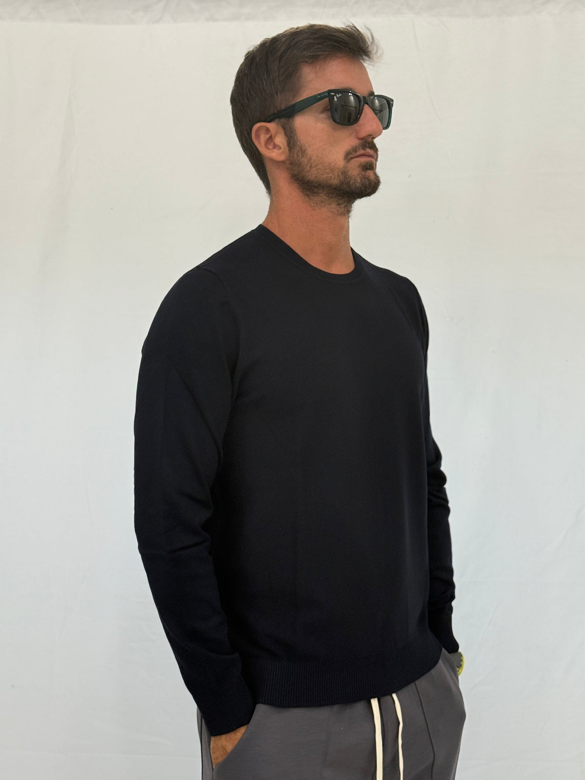 MAGLIA RASATA 750001 - BLU