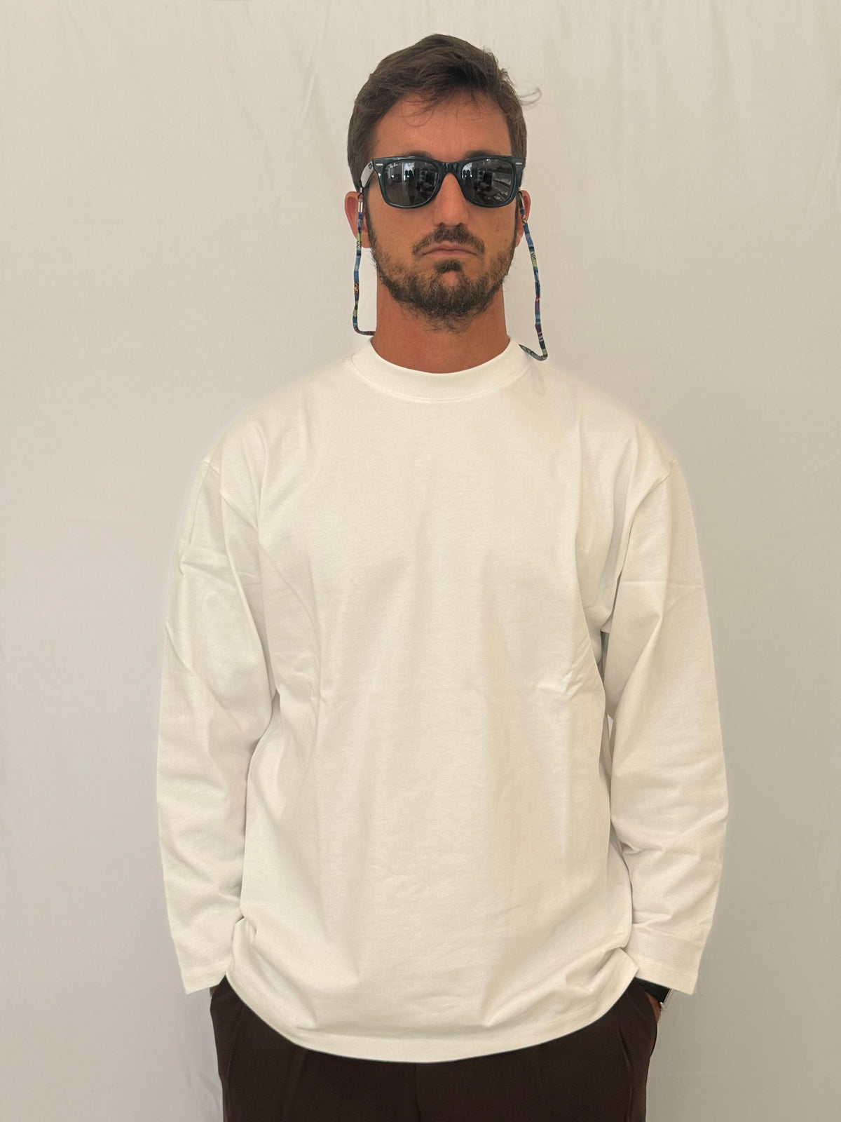 T-SHIRT MANICA LUNGA ZM214 - BIANCA