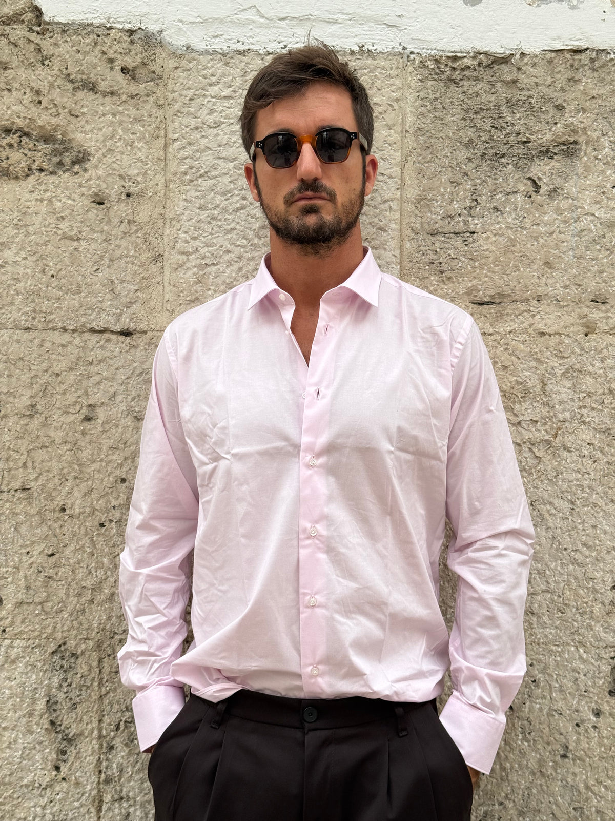 CAMICIA RUBINO- ROSA