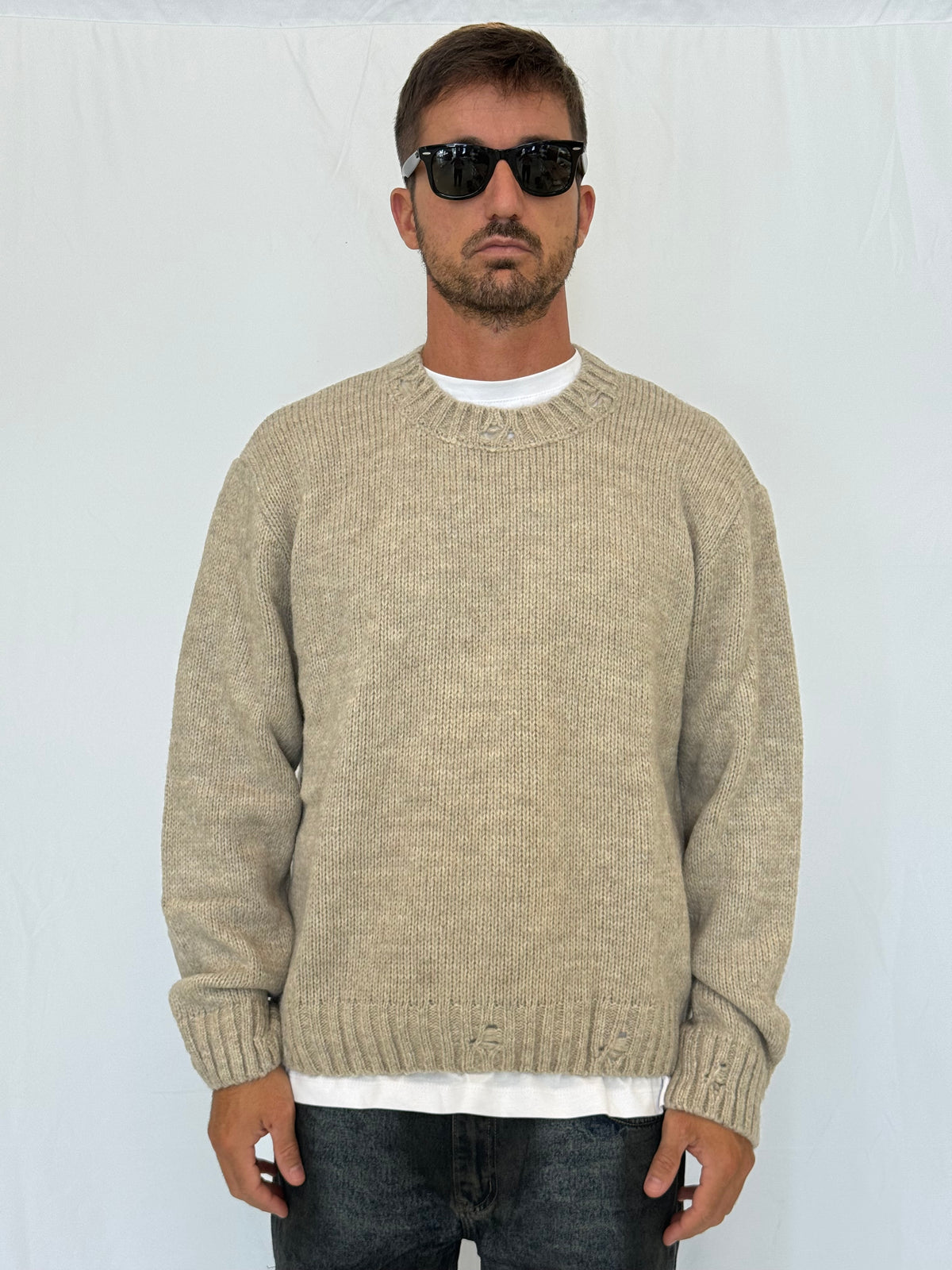 MAGLIA MA3416  - BEIGE