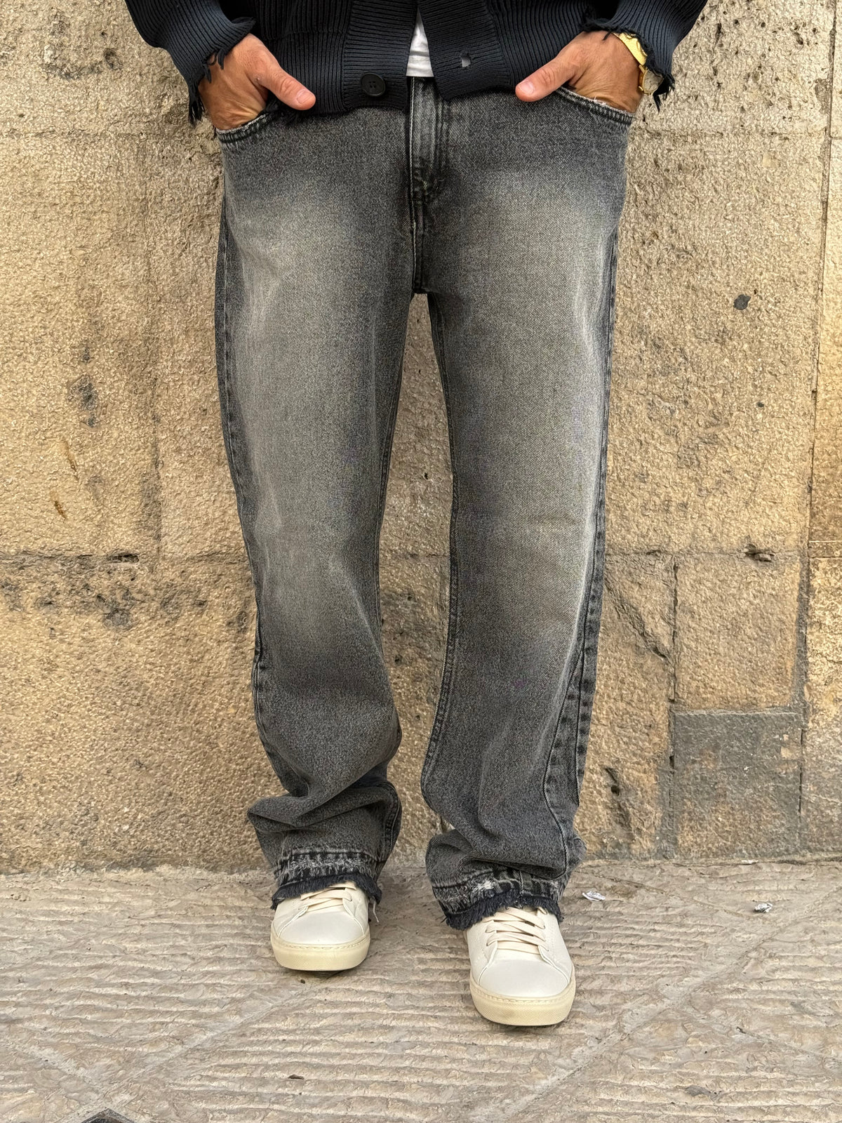 JEANS DB45 - GRIGIO