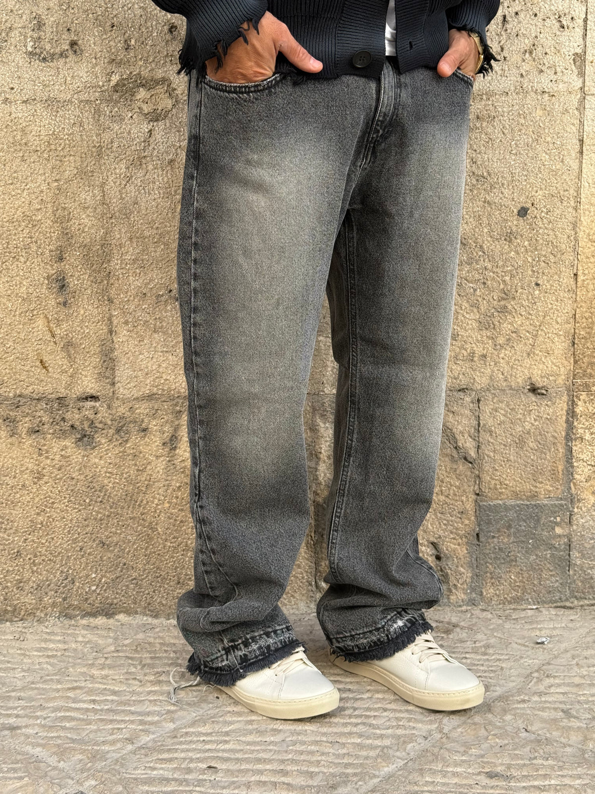 JEANS DB45 - GRIGIO