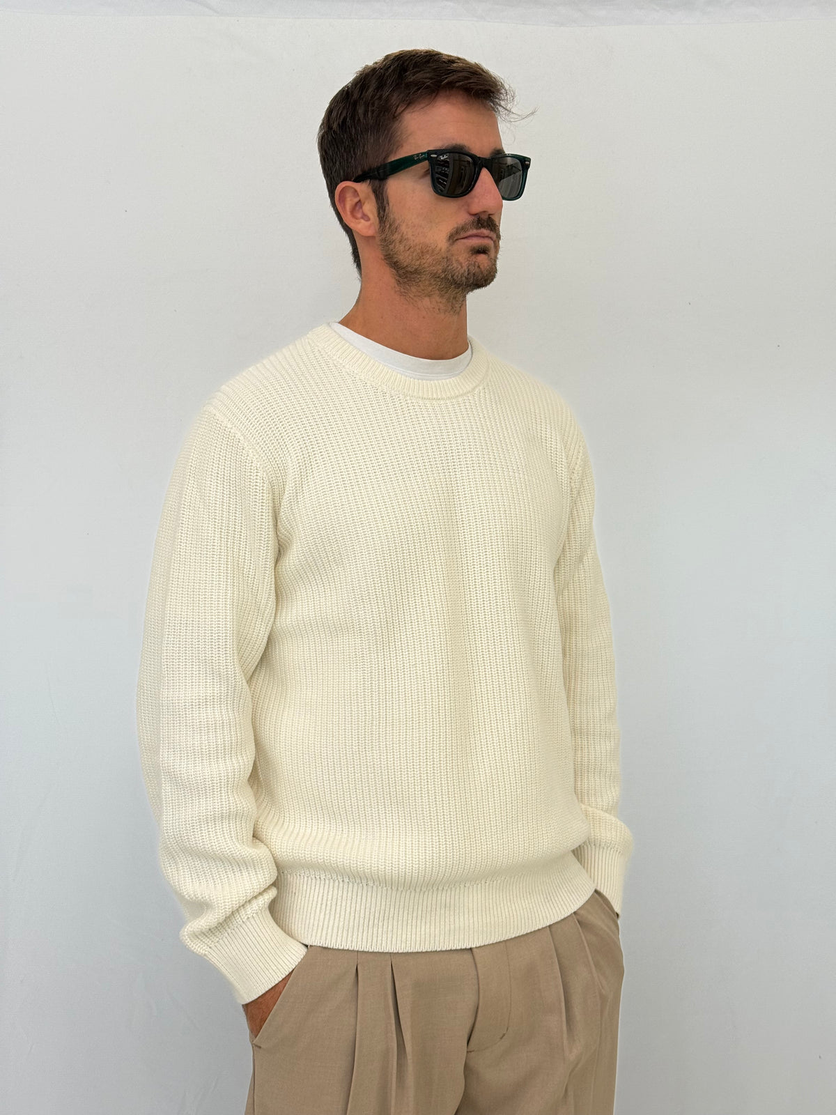 MAGLIA M8857128U2 - ECRU