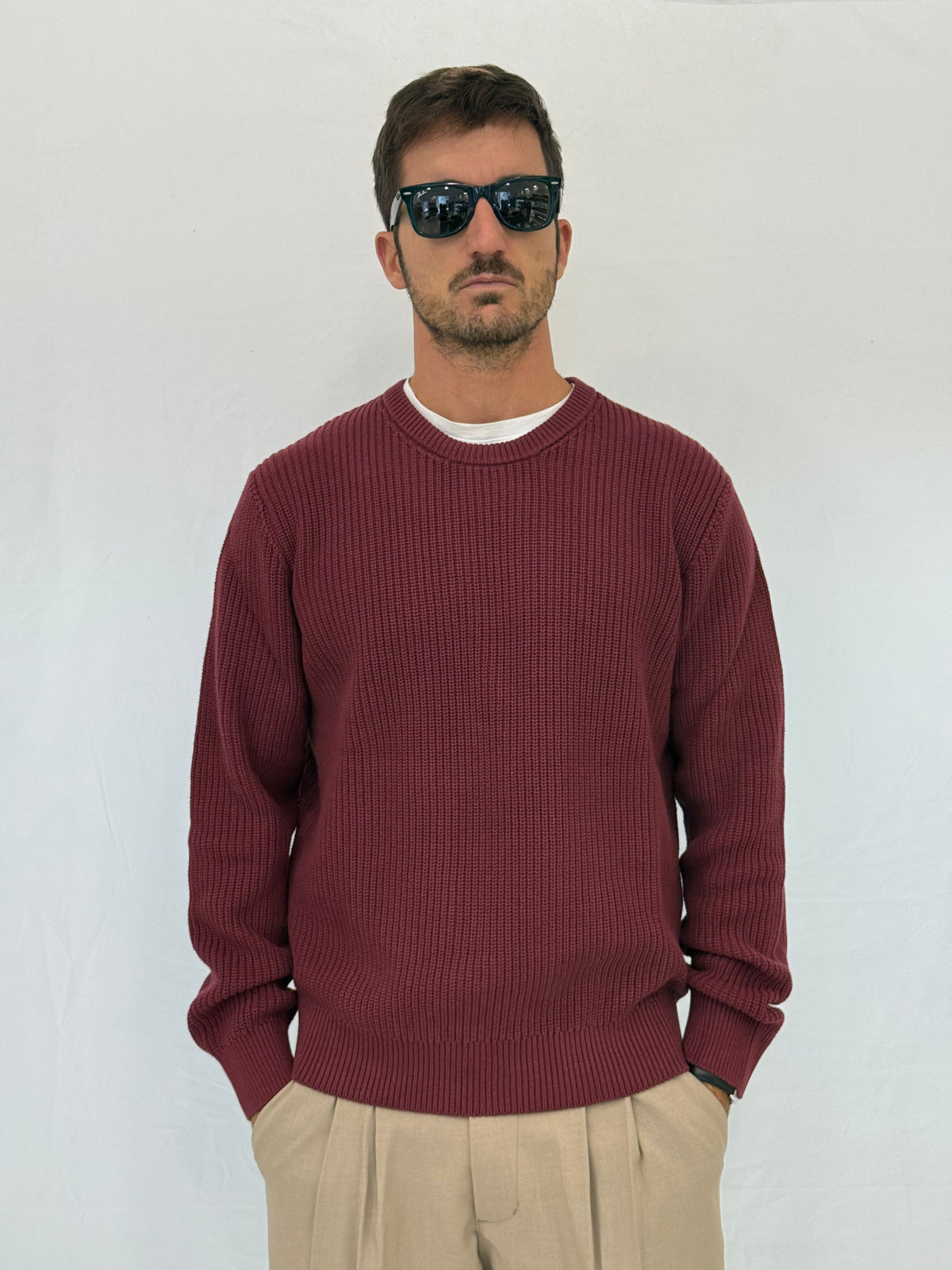 MAGLIA M8857128U2 - BORDEAUX