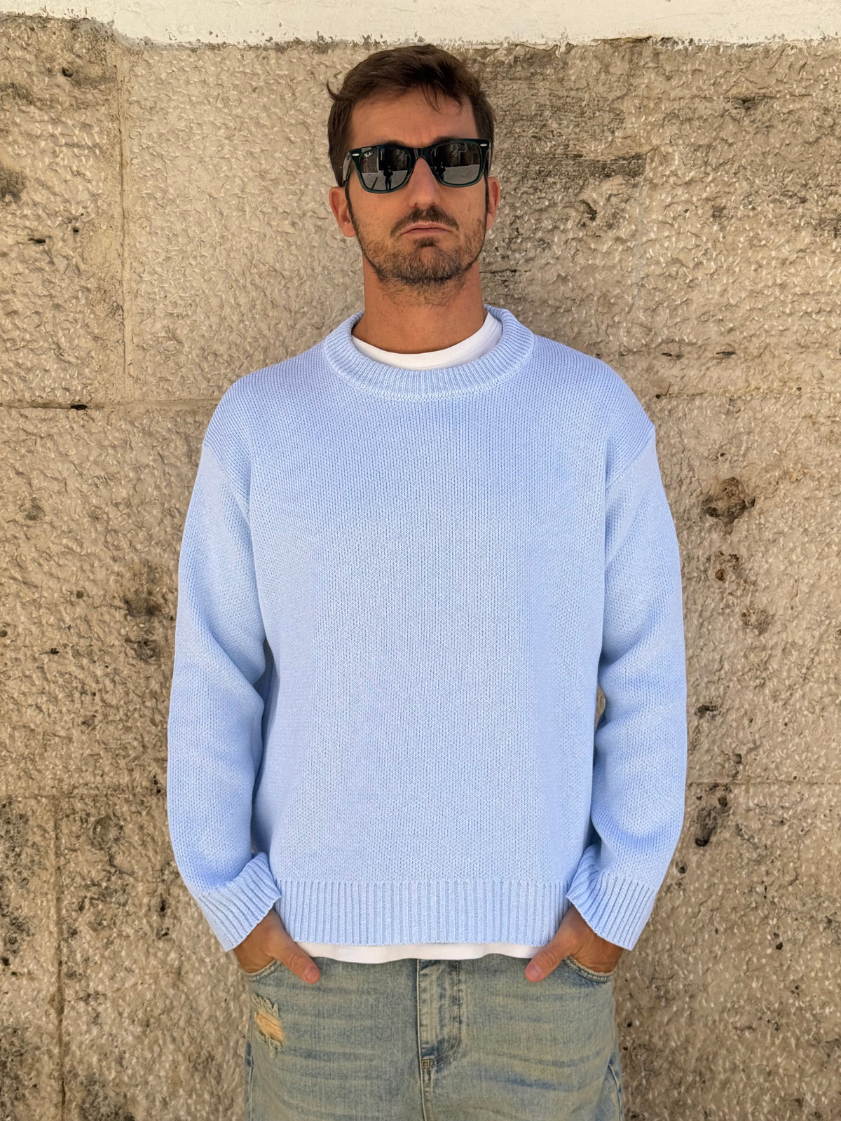 MAGLIA 2587 - CELESTE