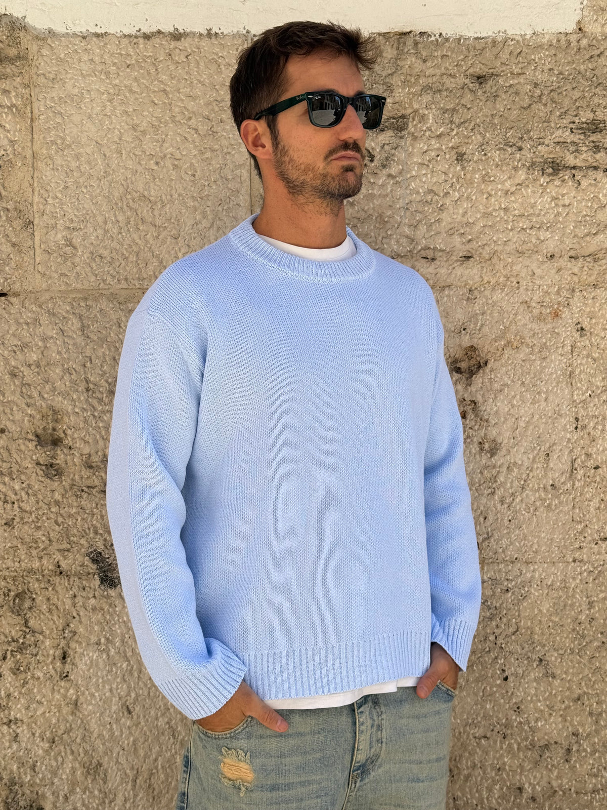 MAGLIA 2587 - CELESTE