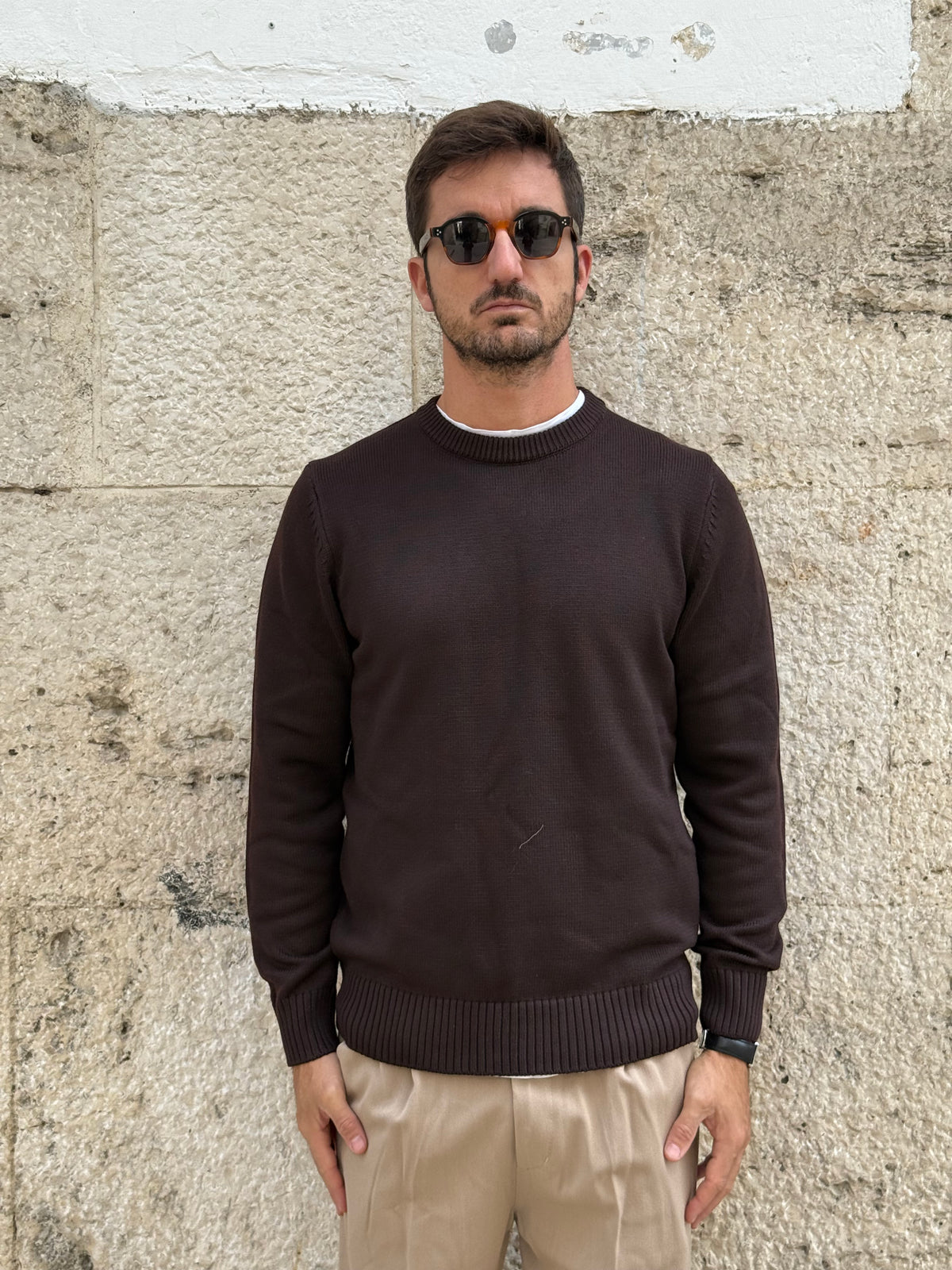 MAGLIA 231154 - MARRONE