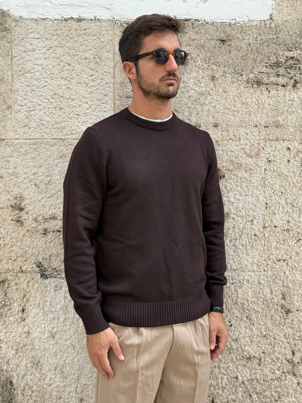 MAGLIA 231154 - MARRONE