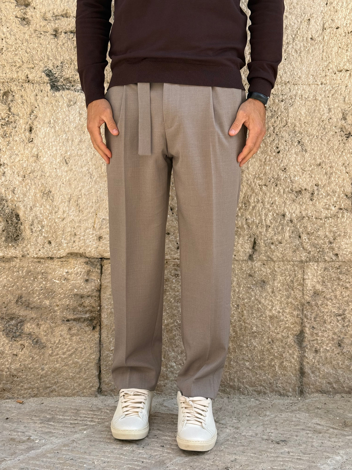 PANTALONE P398 - TORTORA