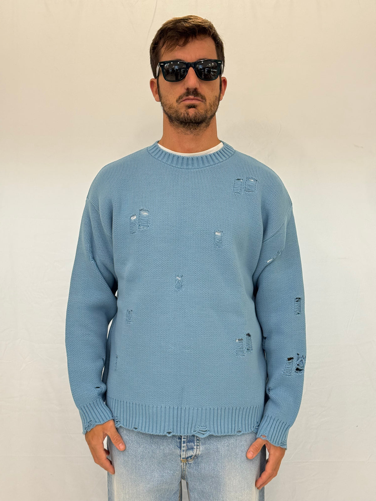 MAGLIA 25003 - CELESTE