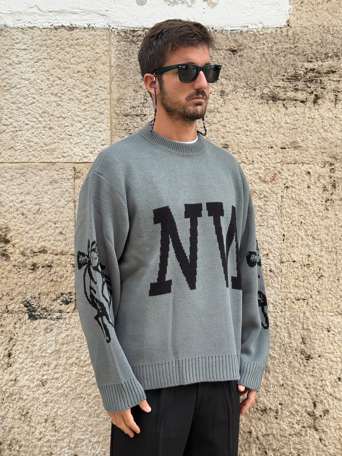 MAGLIA AC2599 - GRIGIO