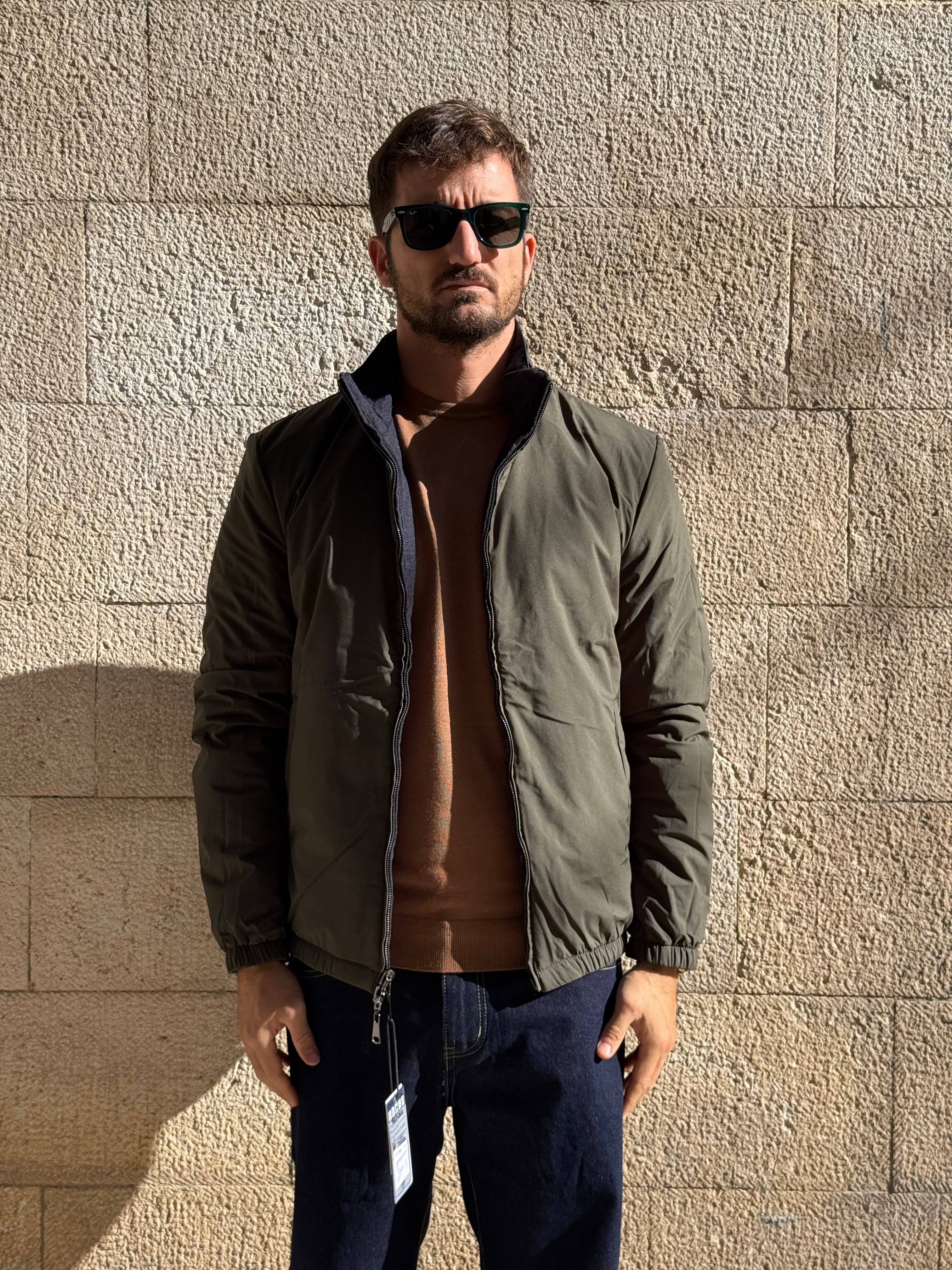 GIUBBOTTO REVERSIBILE XF3006 - VERDE/BLU