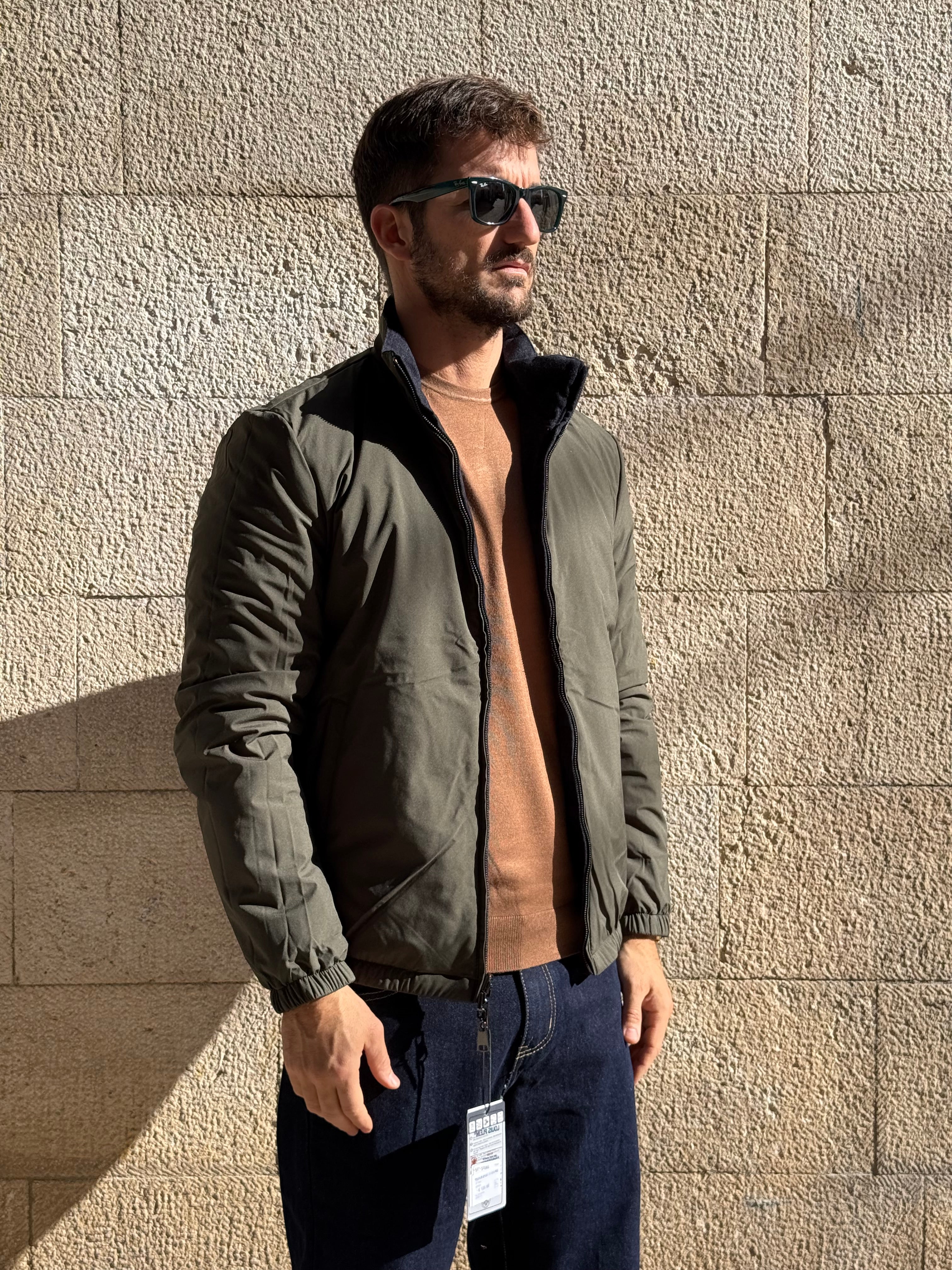 GIUBBOTTO REVERSIBILE XF3006 - VERDE/BLU