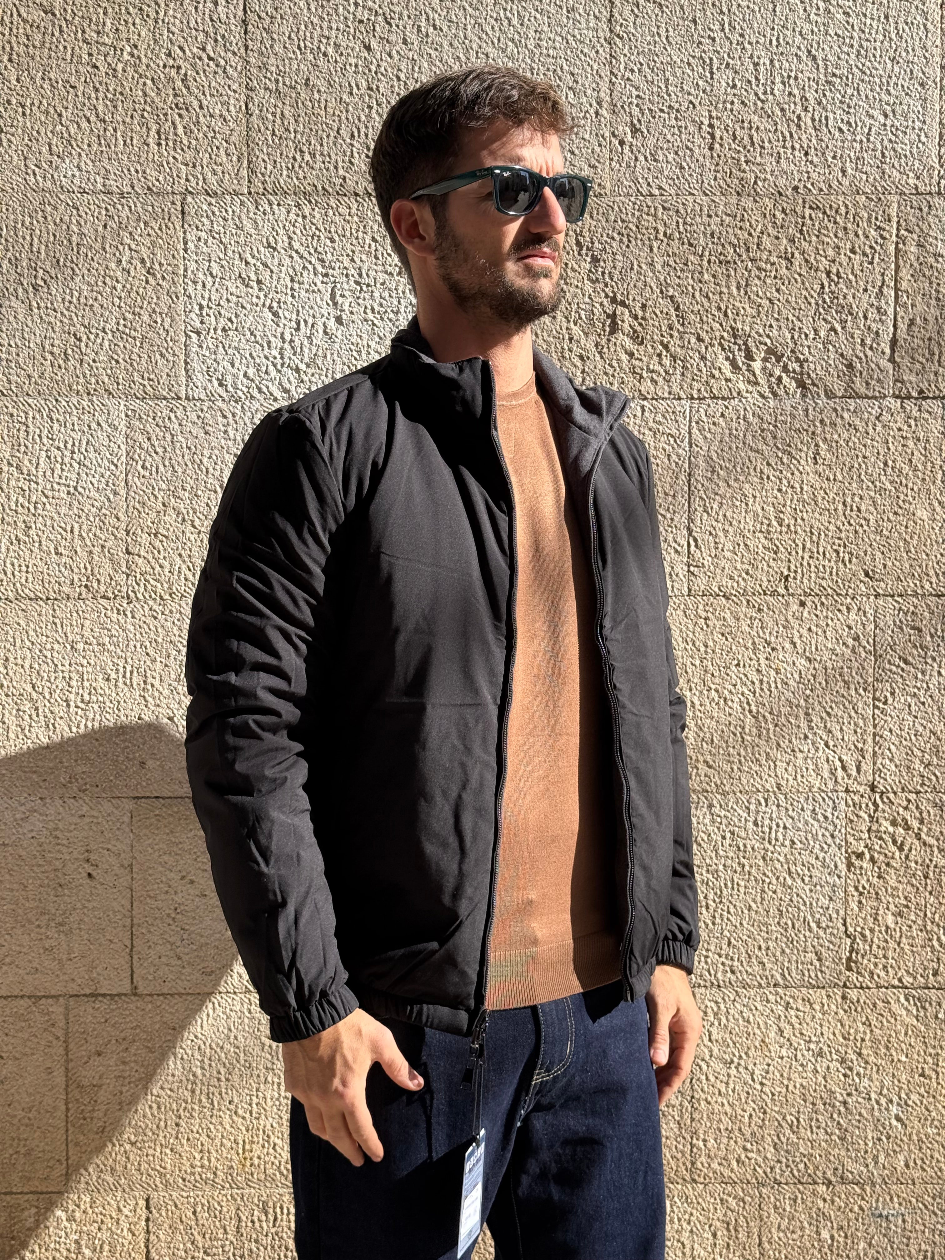 GIUBBOTTO REVERSIBILE XF3006 - NERO/GRIGIO