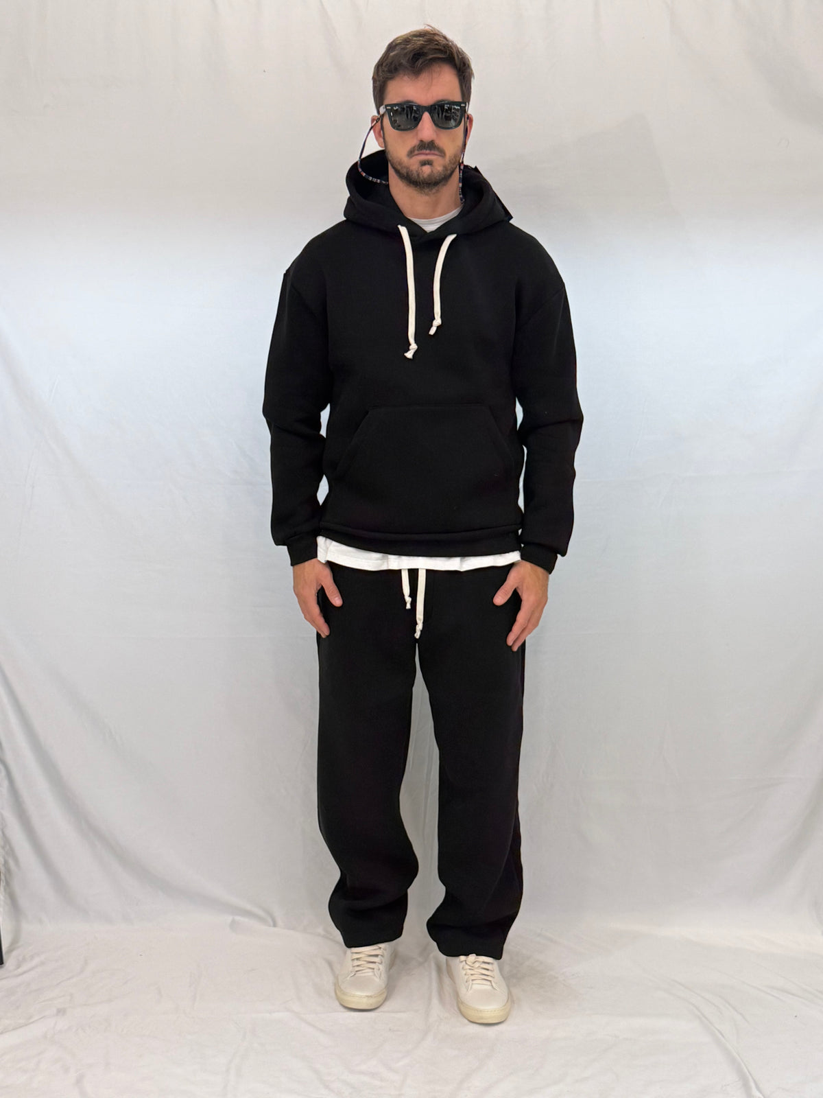 TUTA FELPATA YB364 - NERO