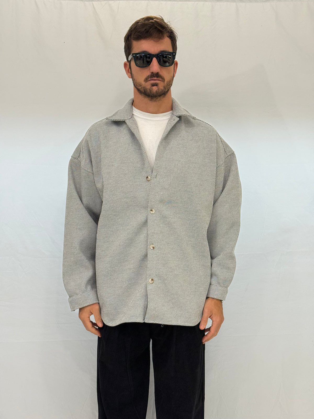 CAMICIONE YB42- GRIGIO