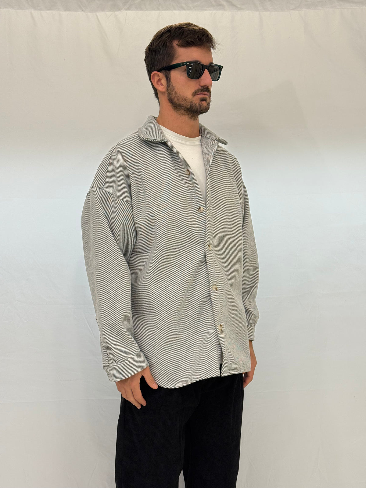 CAMICIONE YB42- GRIGIO