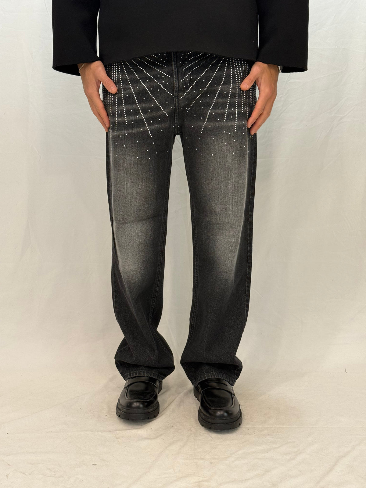 JEANS PT580 - NERO