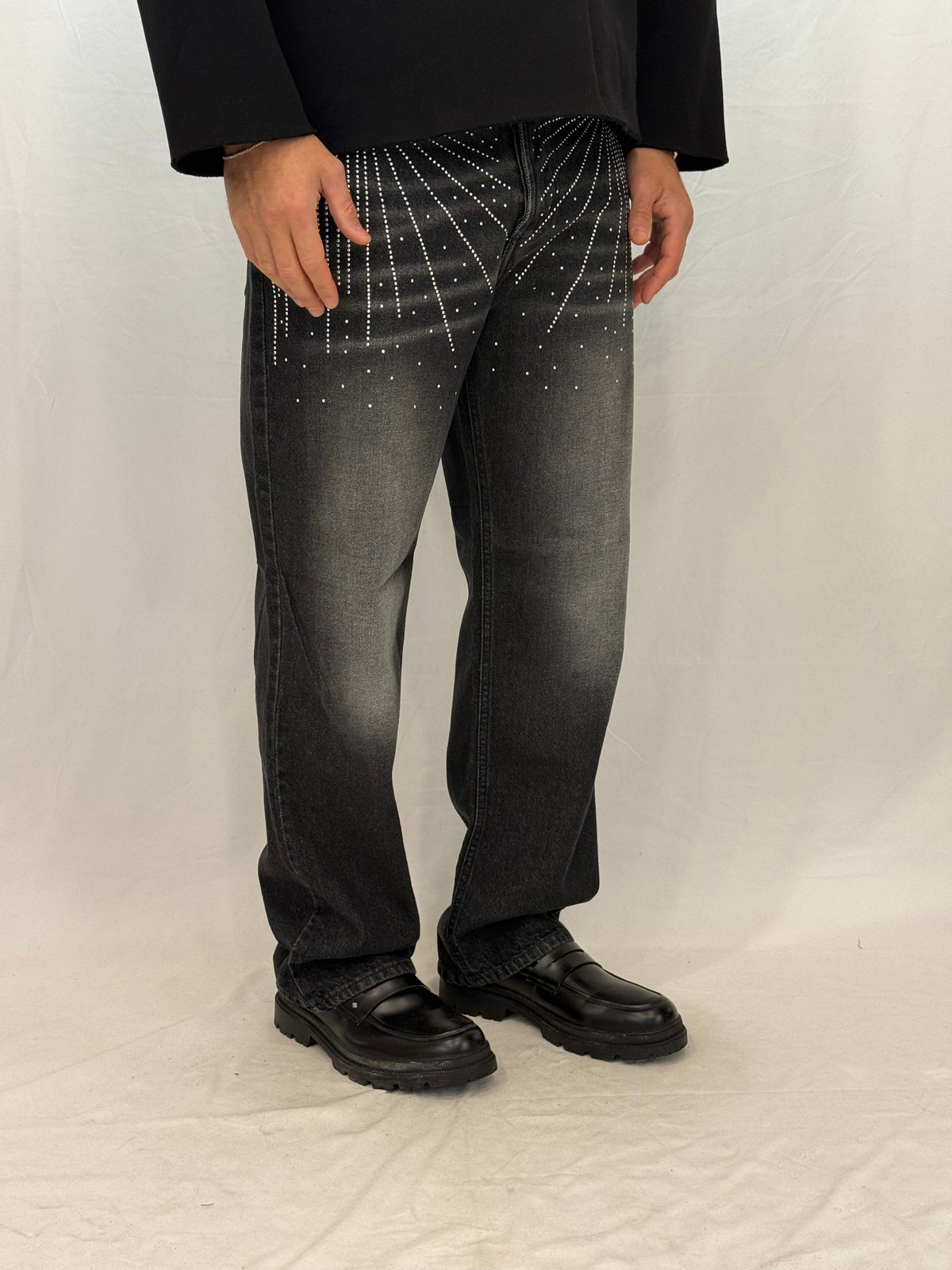 JEANS PT580 - NERO