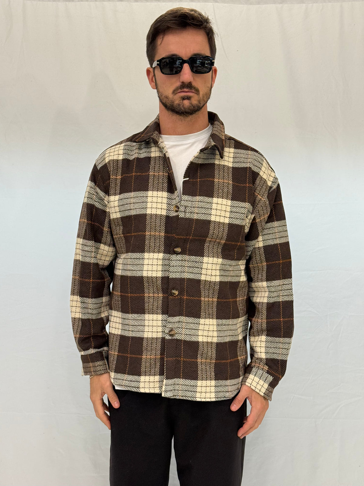 CAMICIA 7792 - MARRONE