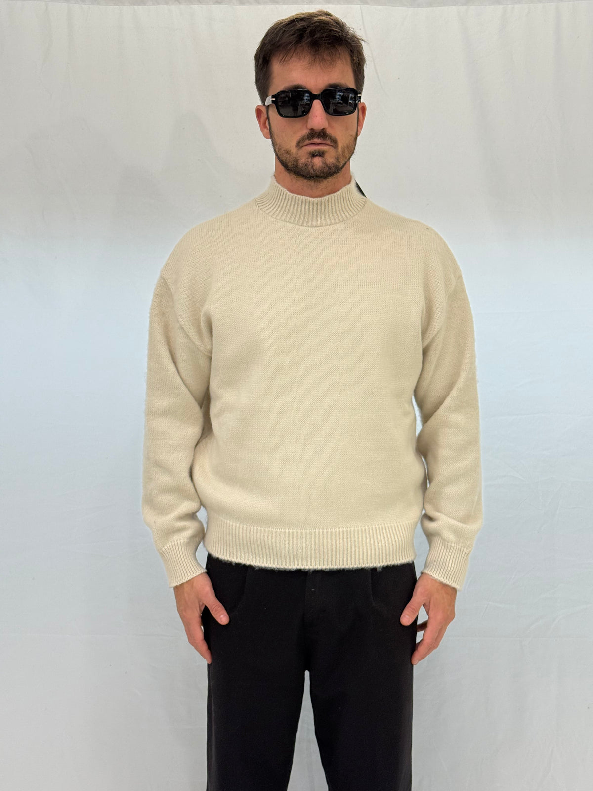 MAGLIA LUPETTO AR003 - ECRU