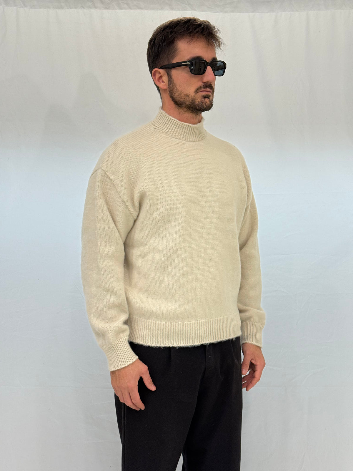 MAGLIA LUPETTO AR003 - ECRU
