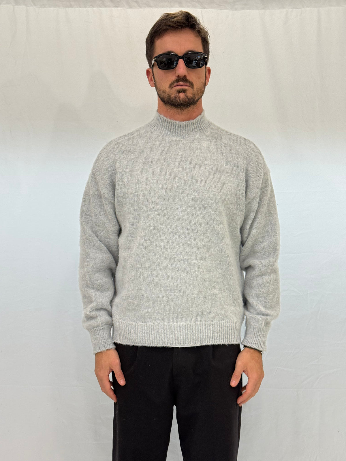 MAGLIA LUPETTO AR003 - GRIGIO