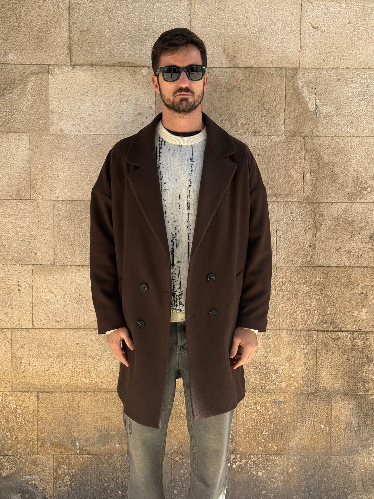 CAPPOTTO SEMIOVER - MORO