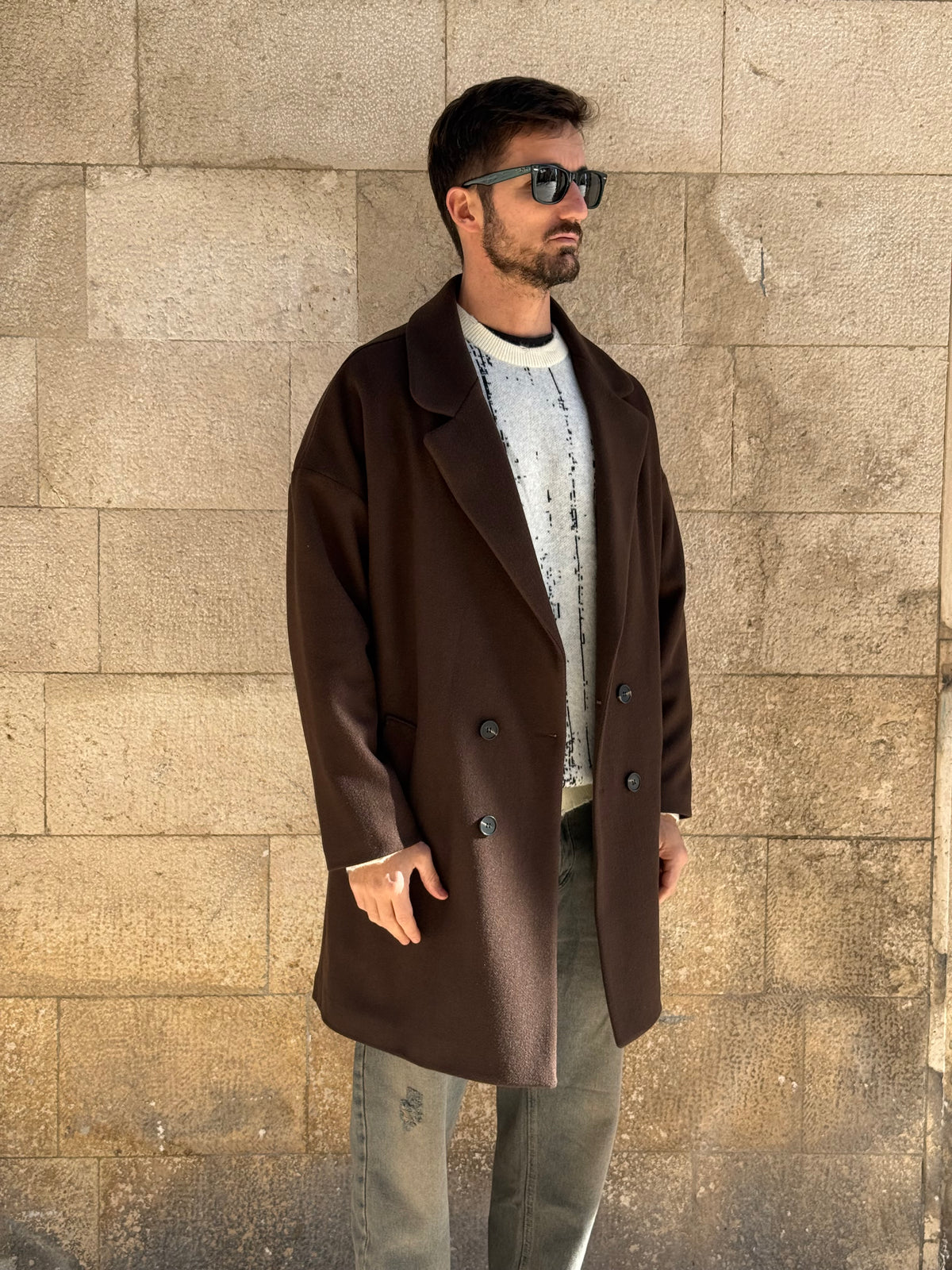 CAPPOTTO SEMIOVER - MORO