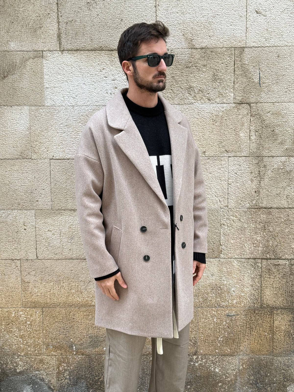 CAPPOTTO SEMIOVER - BEIGE