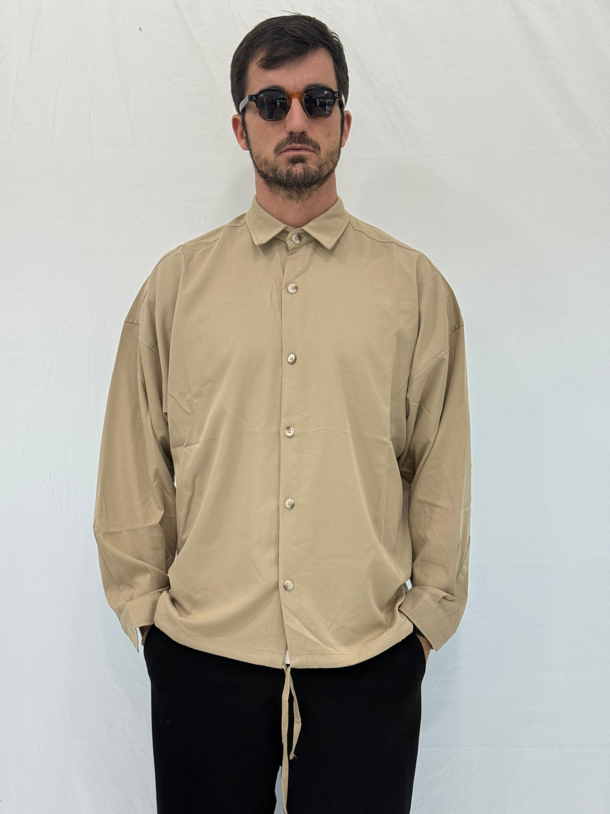 CAMICIA GI272- CAMMELLO