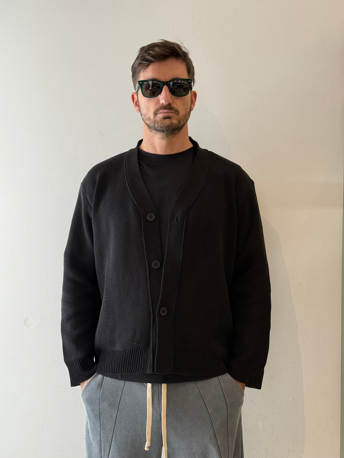 CARDIGAN LN-029 - NERO