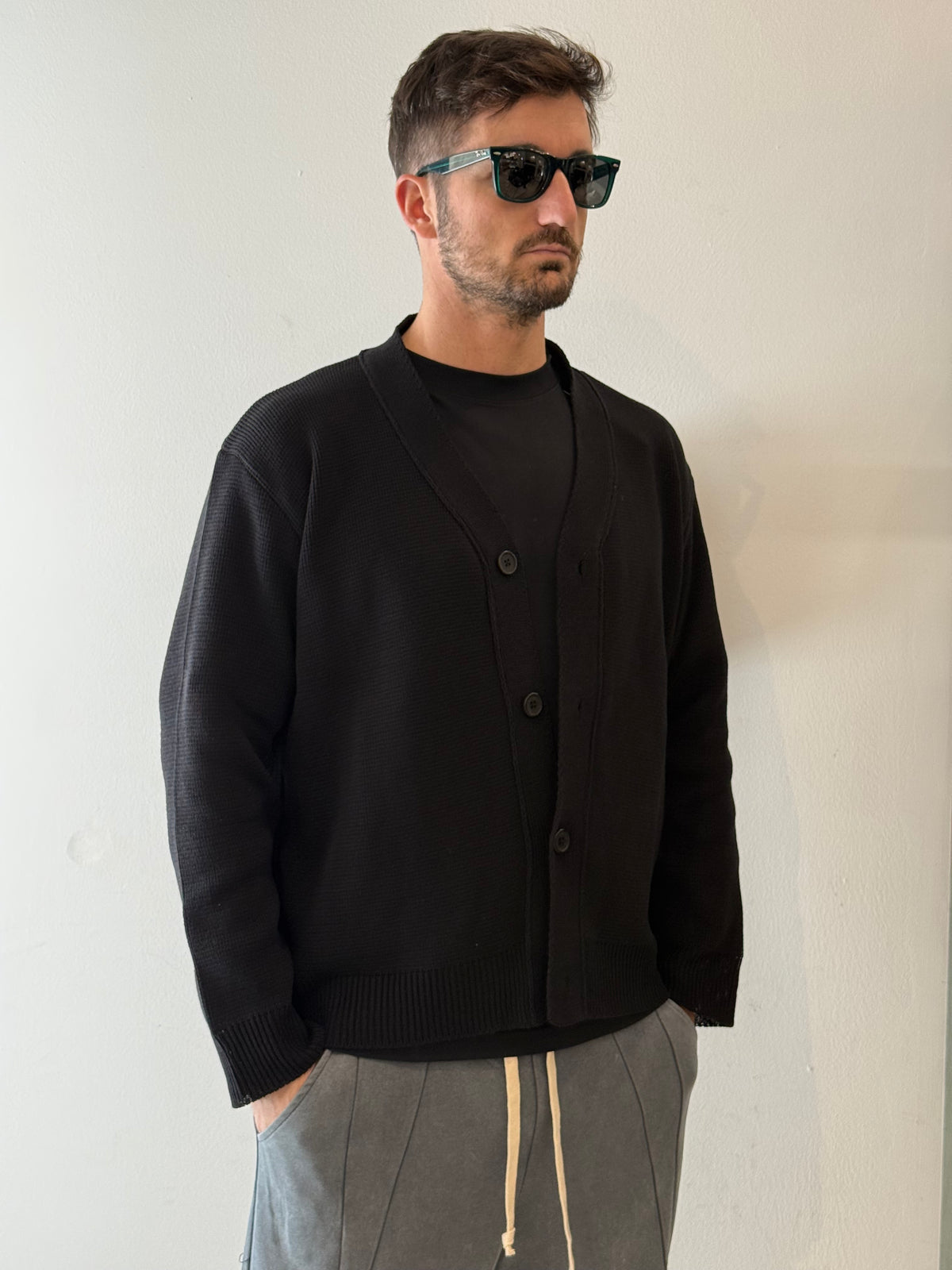 CARDIGAN LN-029 - NERO
