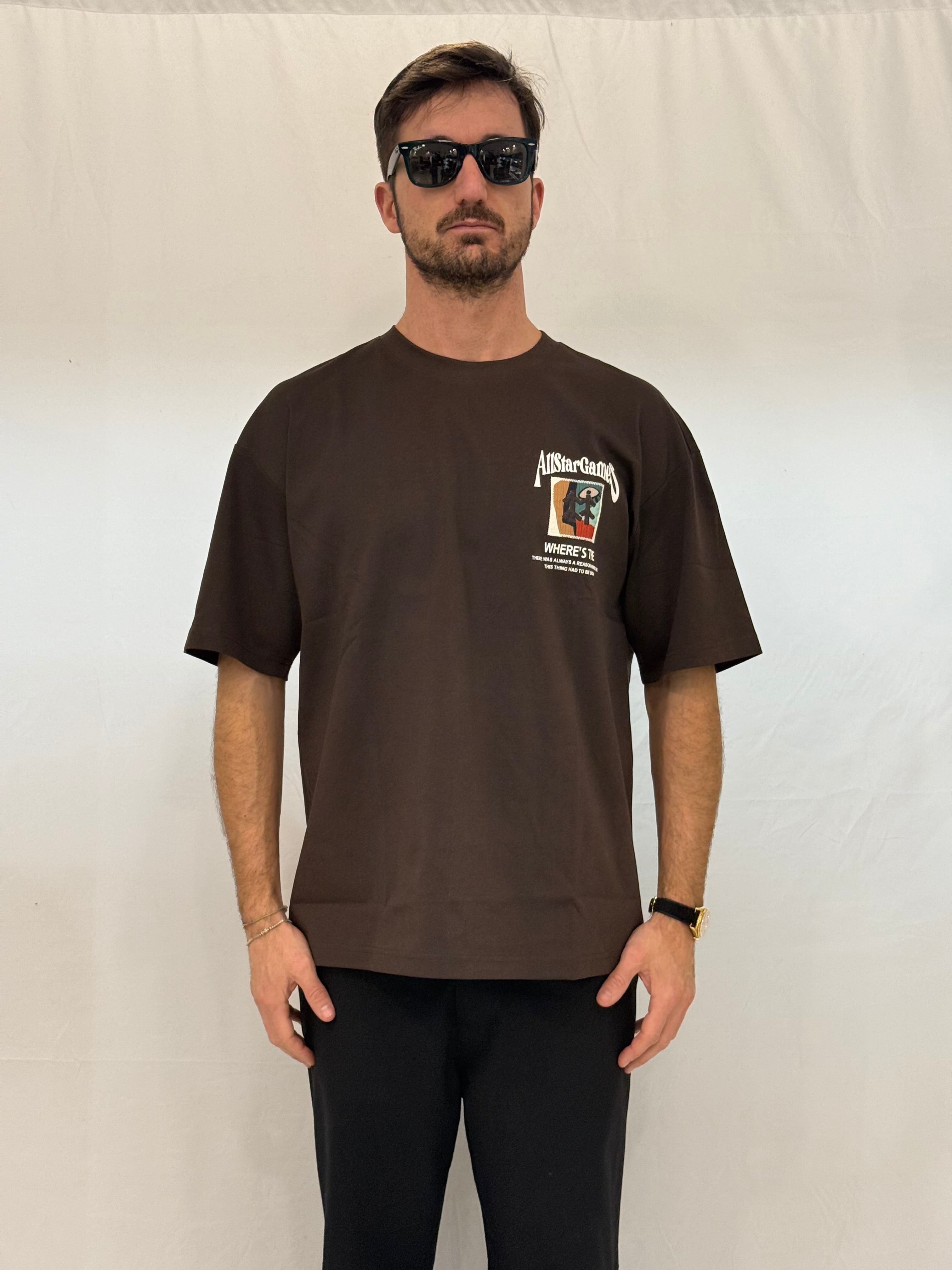 T-SHIRT 65060 - MARRONE