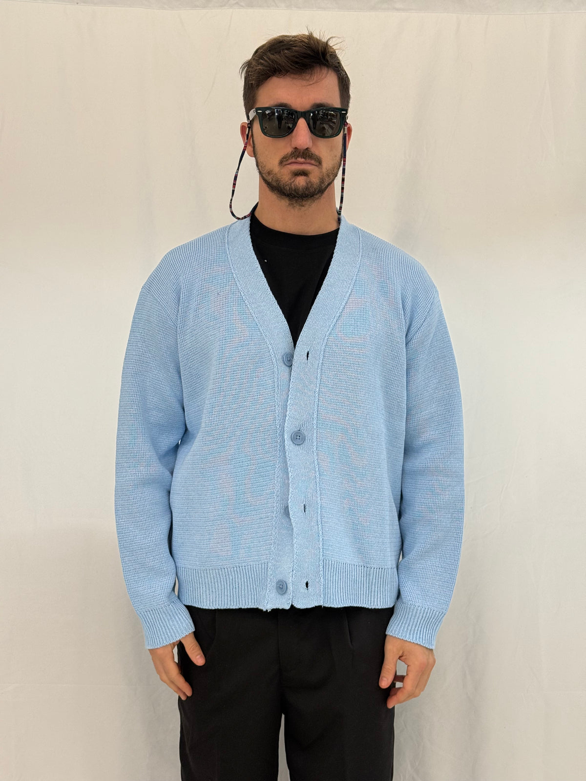 CARDIGAN G927 - CELESTE