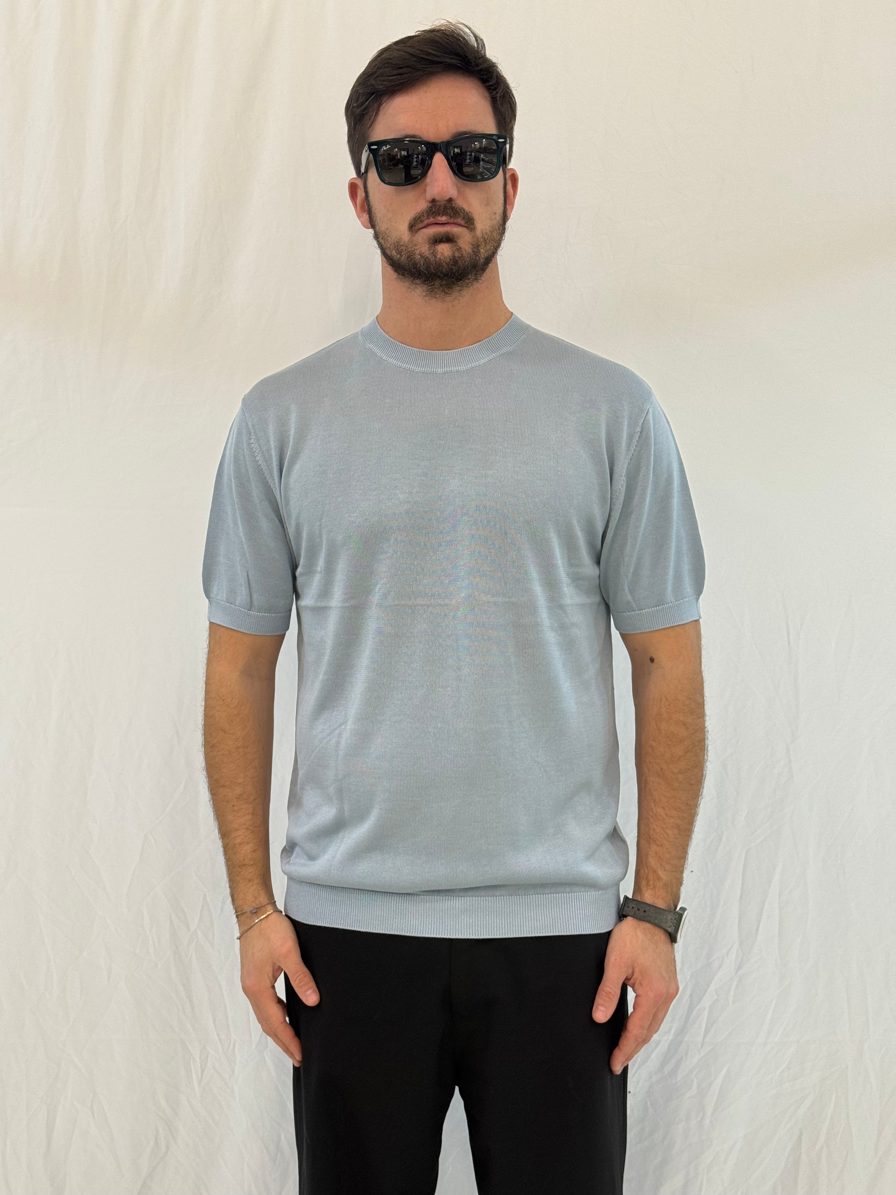 T-SHIRT W86300 - CELESTE