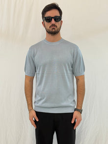 T-SHIRT W86300 - CELESTE